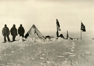 A legtávolabbi déli tábor hatvan órás hóvihar után, 1909. február alkotó: Unbekannt