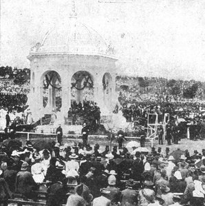 The Federation of Australia, 1901... Lord Hopetoun aláírta az esküt Sydneyben..., 1901. alkotó: Unbekannt