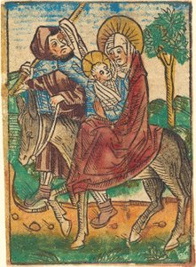 A repülés Egyiptomba, c. 1490. alkotó: Unbekannt
