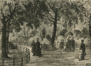 The Flower Walks, Kensington Gardens, 1876. alkotó: Unbekannt