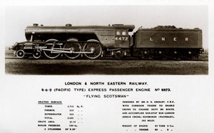 A Flying Scotsman gőzmozdony, XX. század alkotó: Unbekannt