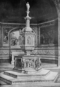 A betűtípus a San Giovanni templomban, Siena, 1903 alkotó: Unbekannt