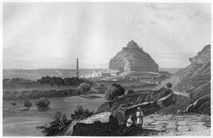 Dowlatabad erődje a Deccan-fennsíkon, India, 1860 alkotó: Unbekannt