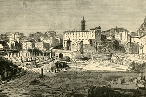 A római fórum, 1890. alkotó: Unbekannt