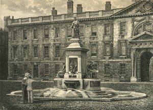 The Fountain, Kings College, Cambridge, 19. század vége. alkotó: Unbekannt