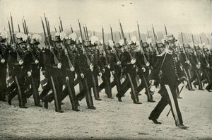 A készülő francia hadsereg tisztje, 1919. alkotó: Unbekannt