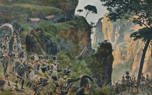 A francia hadsereg a portugáliai hegyekben, 1896 alkotó: Unbekannt