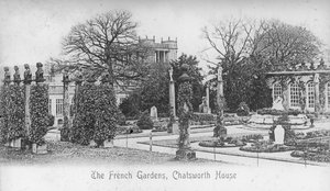 A francia kertek, Chatsworth-ház, Derbyshire, 19. század vége vagy 20. század eleje alkotó: Unbekannt