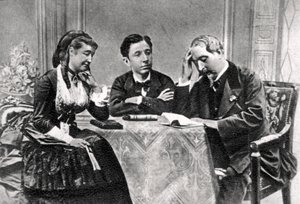 A francia császári család száműzetésben, Chislehurst, Kent, 1871-1873 alkotó: Unbekannt