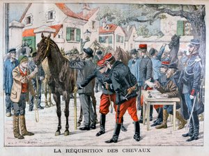 A francia hadsereg lovakat vásárol, 1904 alkotó: Unbekannt