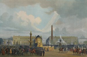 Napóleon temetkezési testülete a Place De La Concorde-ban, 1840. december 15., 1896. alkotó: Unbekannt