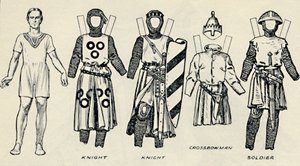 The Gallery of British Costume: Hogyan öltözködtek az angolok King Johns idejében, 1934 alkotó: Unbekannt
