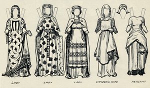 The Gallery of British Costume: Hogyan öltözködtek az angolok King Johns idejében, 1934 alkotó: Unbekannt