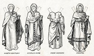 The Gallery of British Costume: Hogyan öltözködtek az emberek az angolszász időkben, 1934 alkotó: Unbekannt