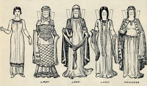 A brit jelmezek galériája: A ruha, amelyet az emberek viseltek a normann időkben, 1934 alkotó: Unbekannt
