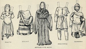 A brit jelmezek galériája: A ruha, amelyet az emberek viseltek a normann időkben, 1934 alkotó: Unbekannt