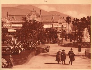 A kertek és a kaszinó, Nizza, 1930. alkotó: Unbekannt