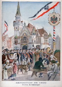 A német pavilon az 1900-as egyetemes kiállításon, Párizs, 1900 alkotó: Unbekannt