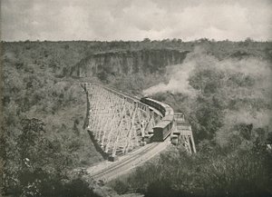 A Gokteik-szurdok és a vasúti híd, 1900. alkotó: Unbekannt