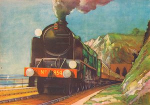 Az aranynyíl, S.R., elhagyja Shakespeares Cliff-et, Dover, 1940 alkotó: Unbekannt