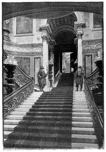The Grand Staircase, Buckingham-palota, London, 1900 alkotó: Unbekannt