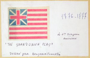 A Grand Union Flag (színes fatömbnyomat) alkotó: Unbekannt