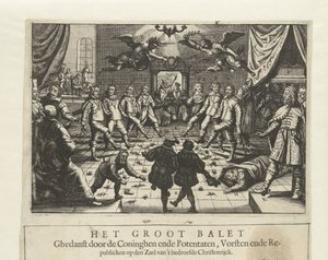 A Nagy Európai Háborús Balett, c. 1643. alkotó: Unbekannt