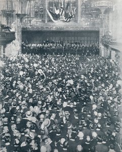 A Nagy Toborzó Találkozó a Londoni Guildhallban, 1914 alkotó: Unbekannt