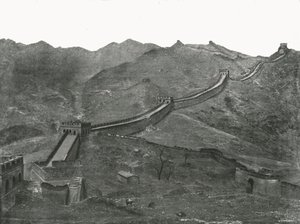 A Nagy Fal, Pekin, Kína, 1895. alkotó: Unbekannt
