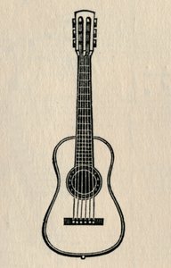 A gitár, 1895. alkotó: Unbekannt