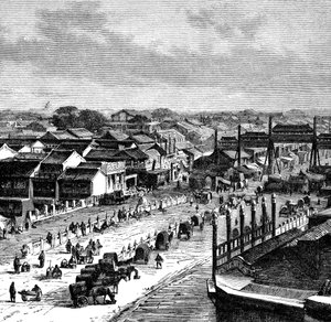 The High Street, Peking, 1890 alkotó: Unbekannt