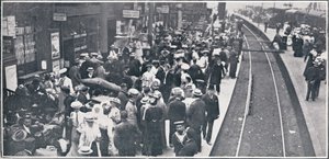 Az ünnepi exodus Londonból, 1906 alkotó: Unbekannt
