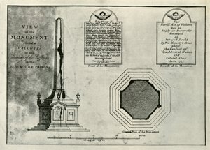 A Holwell-emlékmű, 1820, 1925. alkotó: Unbekannt