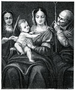 A Szent Család Szent Katalinnal, 1769, 1870 alkotó: Unbekannt