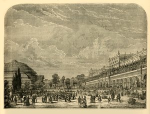 A Kertészeti Kert és Kiállító épület, 1876. alkotó: Unbekannt