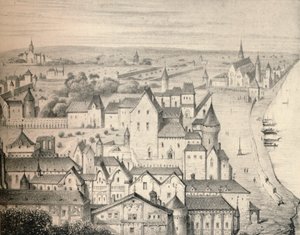 A Hotel St Paul a 14. században, 1915 alkotó: Unbekannt