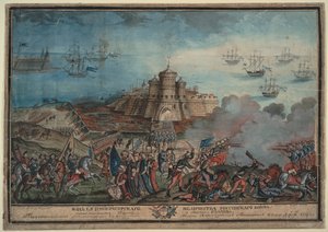 Az orosz császári hadsereg a török Ochakov kikötő előtt, 1790 alkotó: Unbekannt