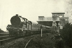 Az ír posta elhagyja a Menai hidat, 1930. alkotó: Unbekannt