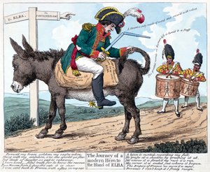 Egy modern hős utazása Elba szigetére, 1814. alkotó: Unbekannt