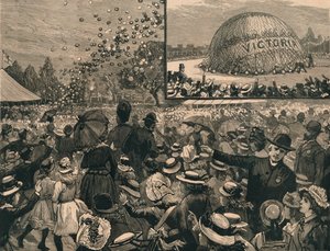 A londoni iskolák gyermekeinek jubileumi ünnepsége a Hyde Parkban, 1887. alkotó: Unbekannt