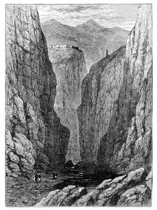 A Khyber-hágó, Afganisztán, 1900 alkotó: Unbekannt
