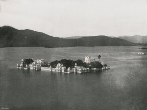 A Lake Palace, Udaipur, India, 1895. alkotó: Unbekannt