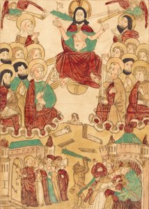 Az utolsó ítélet az apostolokkal, c. 1460. alkotó: Unbekannt