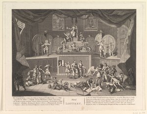 A lottó, [1724 után]. alkotó: Unbekannt
