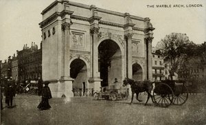 A Marble Arch, London, 19. század vége – 20. század eleje. alkotó: Unbekannt