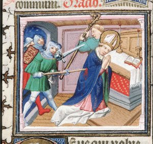 Becket Szent Tamás mártíromsága, 1460-as évek. alkotó: Unbekannt