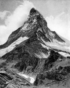 A Matterhorn, az Alpok, XX alkotó: Unbekannt