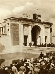 A Menin-kaput leleplezték, Ypres, Belgium, 1927. július 24., 1935. alkotó: Unbekannt