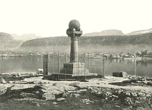 A meridiánoszlop, Hammerfest, Norvégia, 1895. alkotó: Unbekannt