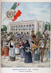A mexikói pavilon az 1900-as egyetemes kiállításon, Párizs, 1900 alkotó: Unbekannt